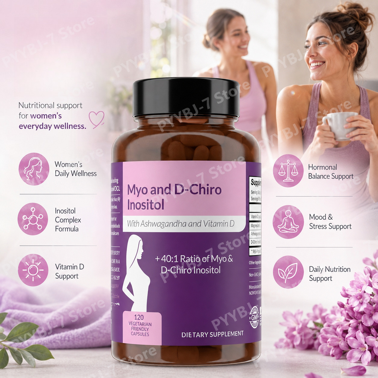 Planted Tank - 40:1 Myo-Inositol en D-Chiro-Inositol capsules met